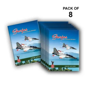 124 Pages | Small Notebooks | Pack of 8 | Fighter Jet Design