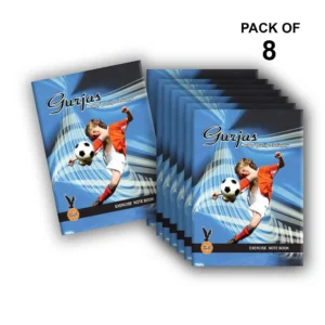 140 Pages | Small Notebooks | Pack of 8 | Football Design