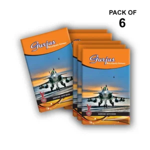 140 Pages | Long Notebooks | Pack of 6 | Jet Fighter Design