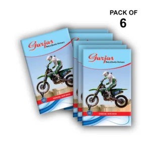 140 Pages | Long Notebooks | Pack of 6 | Stunt Bike