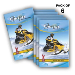 280 Pages | Long Notebooks | Pack of 6 | Snow Scooter Design