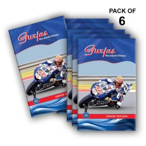 280 Pages | Long Notebooks | Pack of 6 | Sports Bike Design