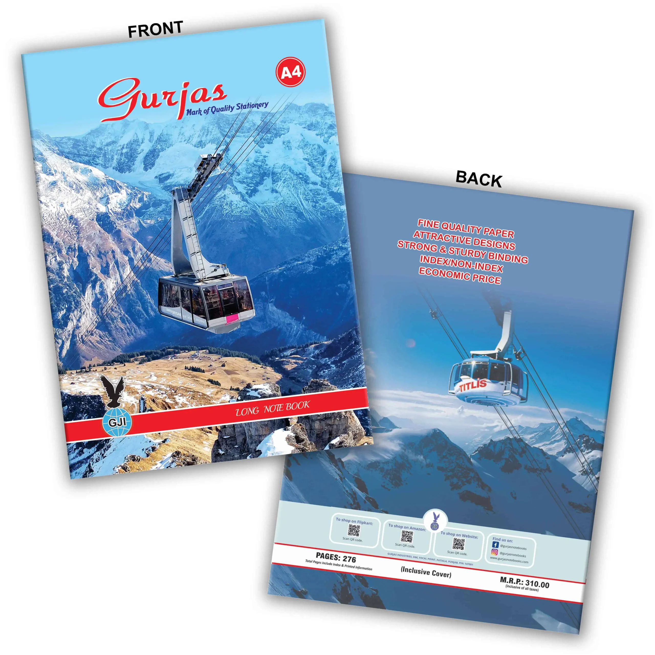 A4 Notebook | 276 Pages 